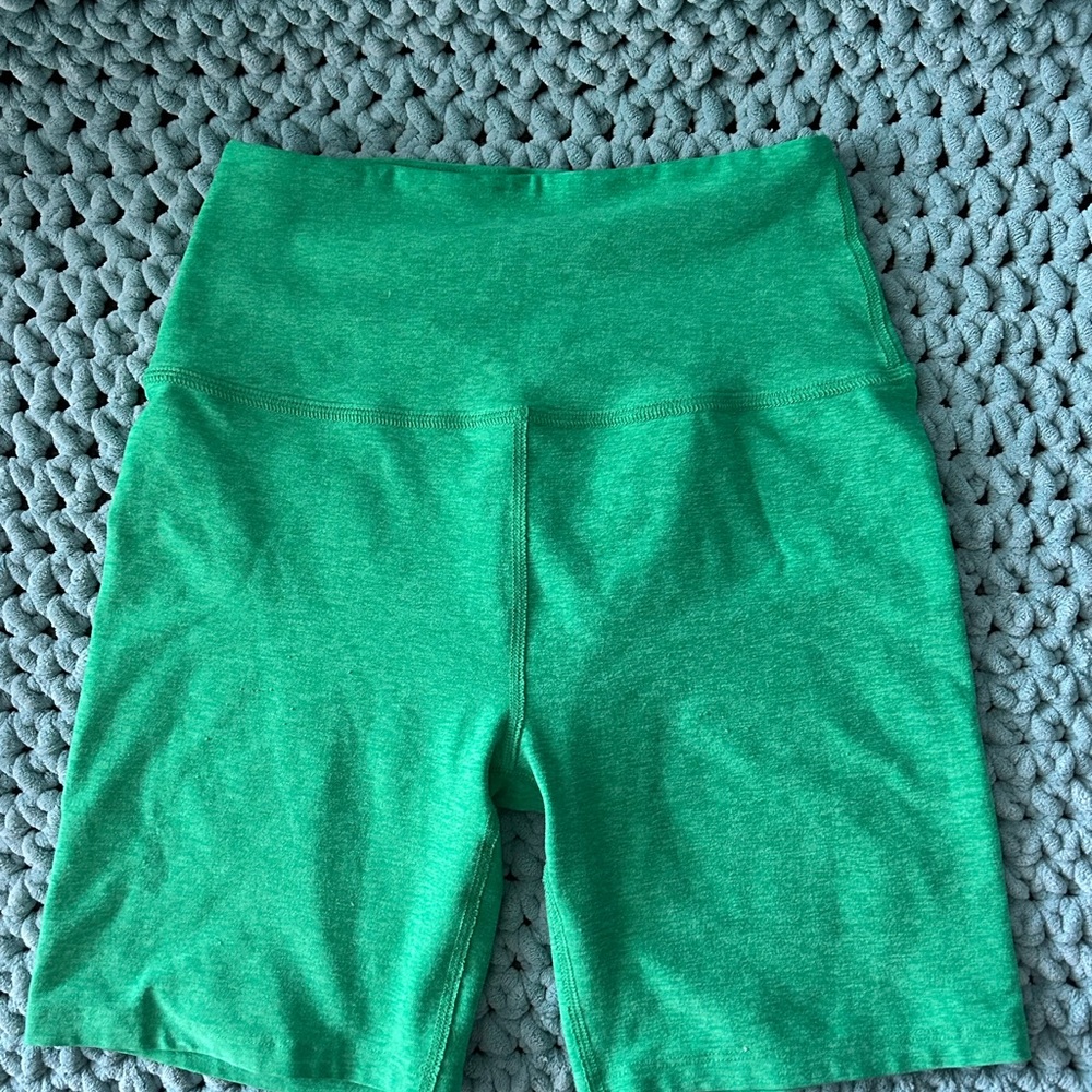 Beyond Yoga Vibrant Green Bike Shorts